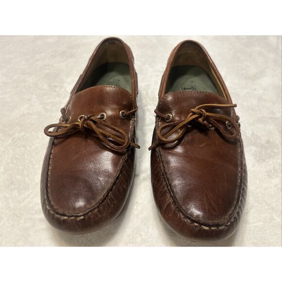 Sperry Gold Cup Mens Shoes 9.5 M Harpswell Moccasins Leather 1-Eye Driving - Picture 2 of 8